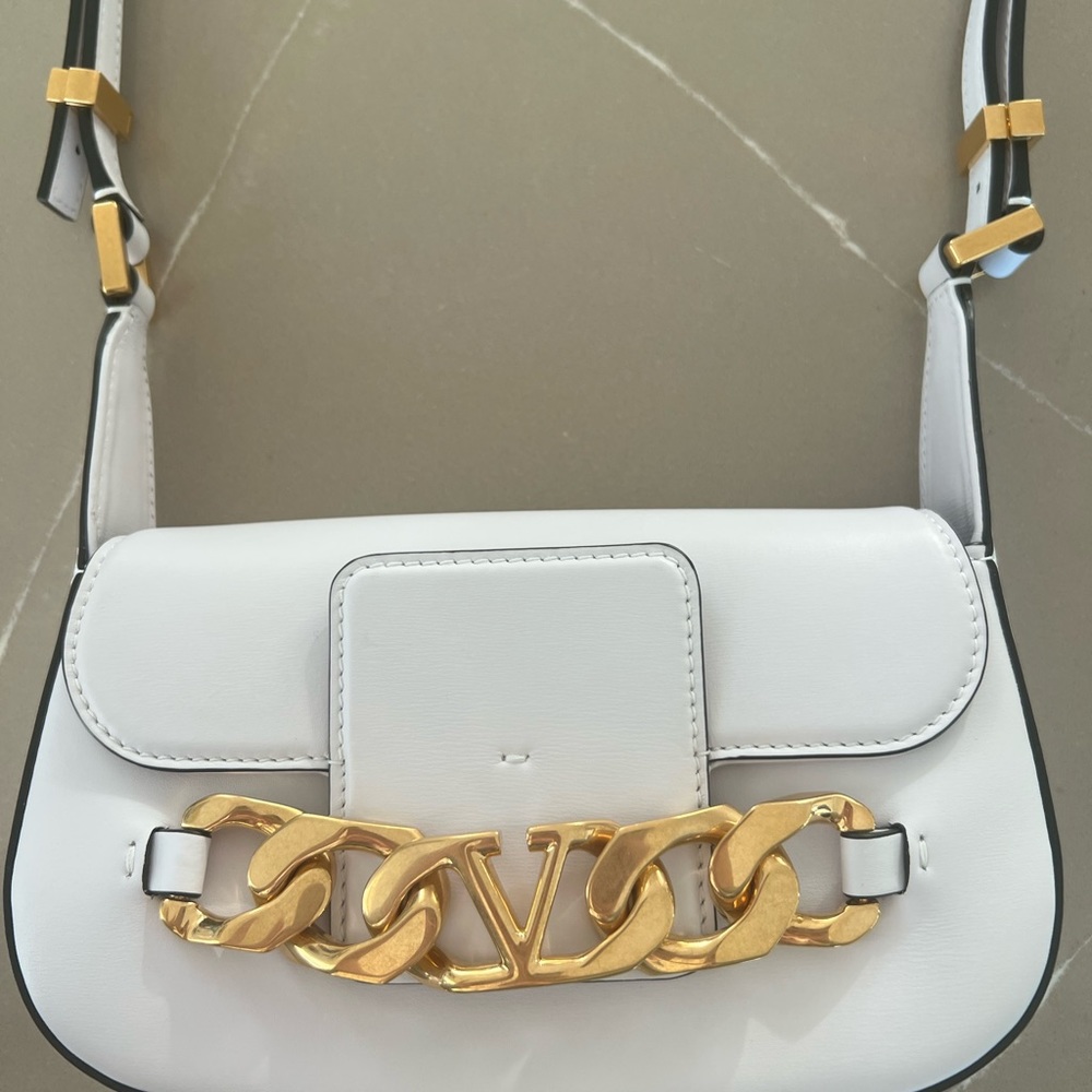 Valentino small leather chain bag